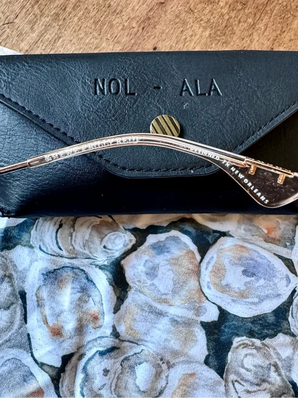 KREWE Billy Reid Shelby sunglasses with case and cloth